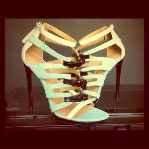 The crème de la crème mint stilettos by L.A.M.B